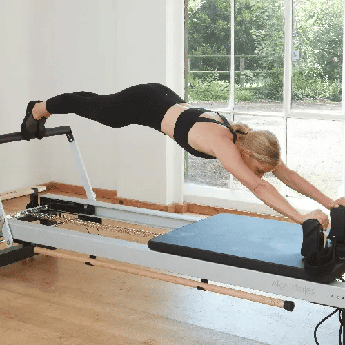 thumbnail image 2 of Align-Pilates – C8-S Pro Pilates Reformer | Commercial-Grade | Smooth & Quiet | Space-Saving Design | Max Weight 330lbs | Suitable Users 4'10 – 6'4" | Measures 96 (L) X 26 (W 2 of 14