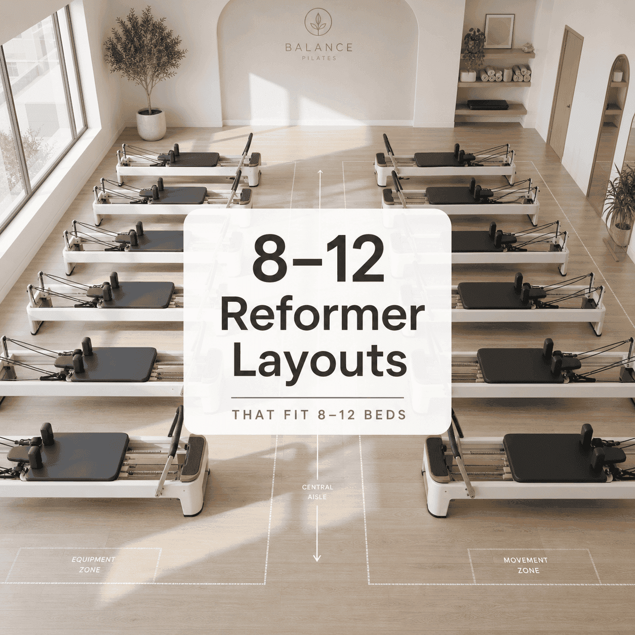 Reformer Room Layouts That Fit 8–12 Beds